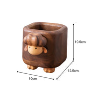 Solid Wood Pen Holder - Nordic Desk Organizer - view 10
