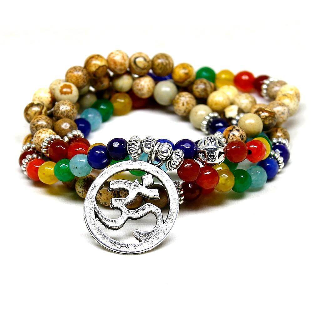 Bodhi Mala Wrap Bracelet for Chakra Healing