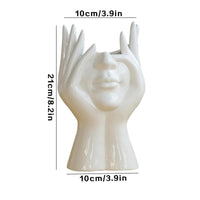 Human Silhouette Ceramic Vase - Nordic Minimalist Home Decor - view 10