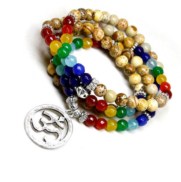 Bodhi Mala Wrap Bracelet for Chakra Healing