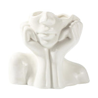 Human Silhouette Ceramic Vase - Nordic Minimalist Home Decor - view 2