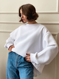 Women's Oversized Fleece Hoodie in a relaxed casual fit
