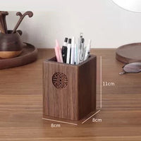 Solid Wood Pen Holder - Nordic Desk Organizer - view 8