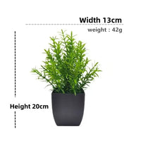 Nordic Artificial Plant Pot Rosemary Black Cube for minimalist home and office decor