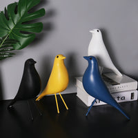 Resin Dove Ornament - Modern Minimalist Peace Sculpture - view 2