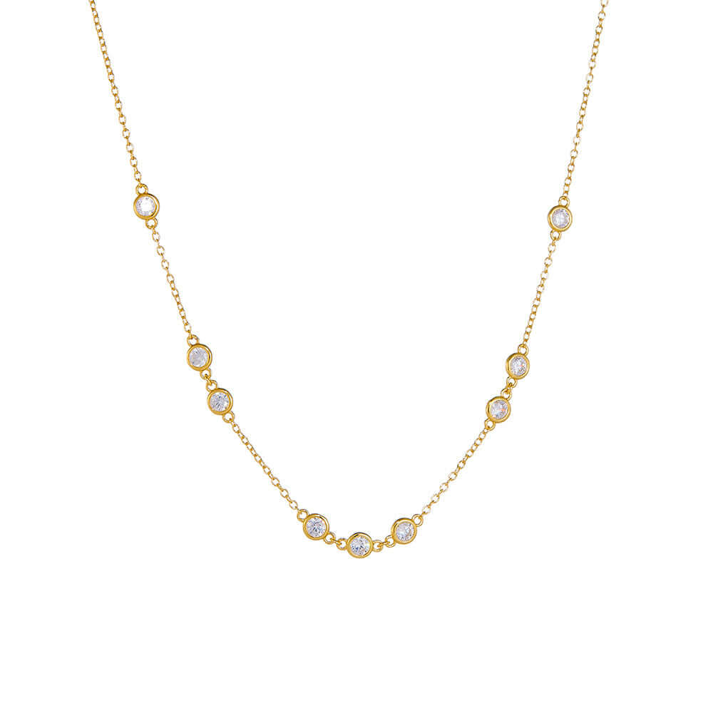 925 Silver Clavicle Necklace Women Adjustable Dainty Jewelry
