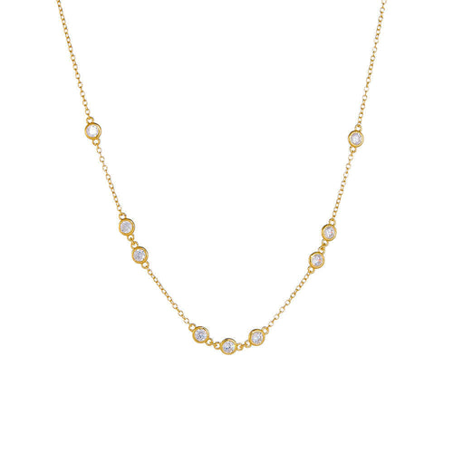 925 Silver Clavicle Necklace Women Adjustable Dainty Jewelry
