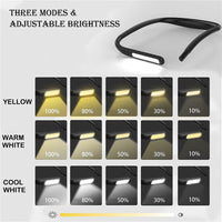 Rechargeable LED Neck Reading Light for hands-free bedtime reading