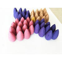 Backflow incense cones assortment shown from an alternate angle