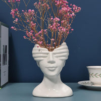 Human Silhouette Ceramic Vase - Nordic Minimalist Home Decor - view 7