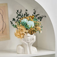 Human Silhouette Ceramic Vase - Nordic Minimalist Home Decor - view 5