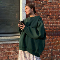 Women's Oversized Fleece Hoodie in a relaxed casual fit