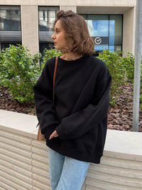 Women's Oversized Fleece Hoodie in a relaxed casual fit