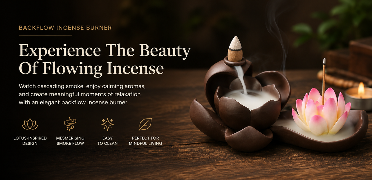 Backflow Incense Burner for Meditation & Relaxation