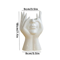 Human Silhouette Ceramic Vase – Nordic Minimalist Home Decor