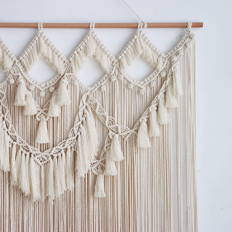 Bohemian Wall Tapestry - Handmade Macrame Wall Decor