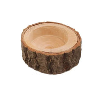 Wooden Candle Holder A1 small natural wood tealight holder
