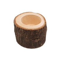 Wooden Candle Holder A2 medium rustic wood candle stand