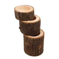 Wooden Candle Holder rustic natural wood tealight candle stand