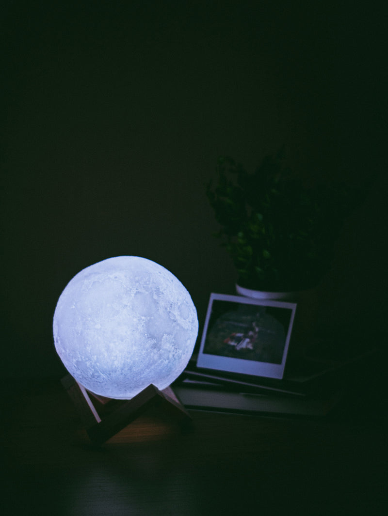 Sleep bundle with moon lamp, backflow incense burner and 3D sleep mask